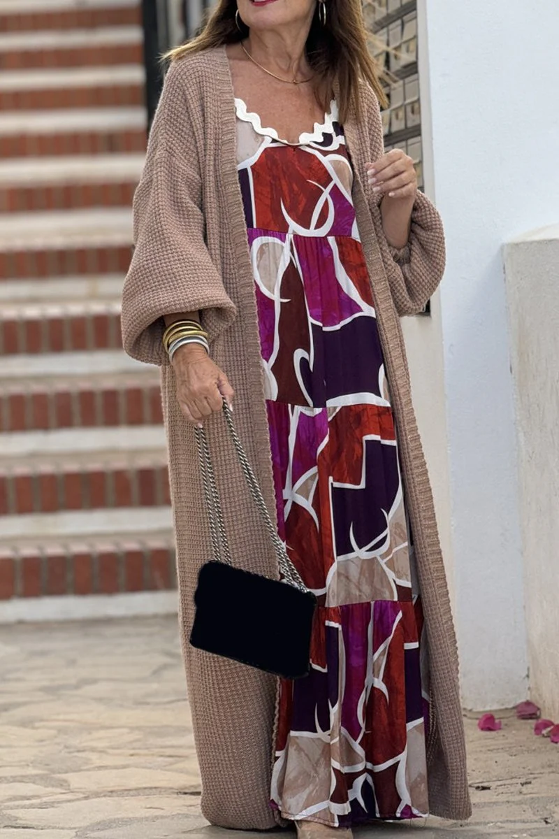 Women's Casual Solid Color Knitted Sweater Cardigan